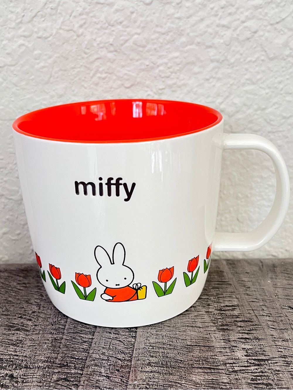 Miffy “Nijntje” Little Bunny White Orange Tulip Ceramic Coffee Mug